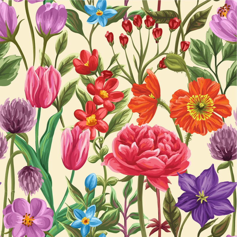 Contemporary Tulips Wallpaper Vogue