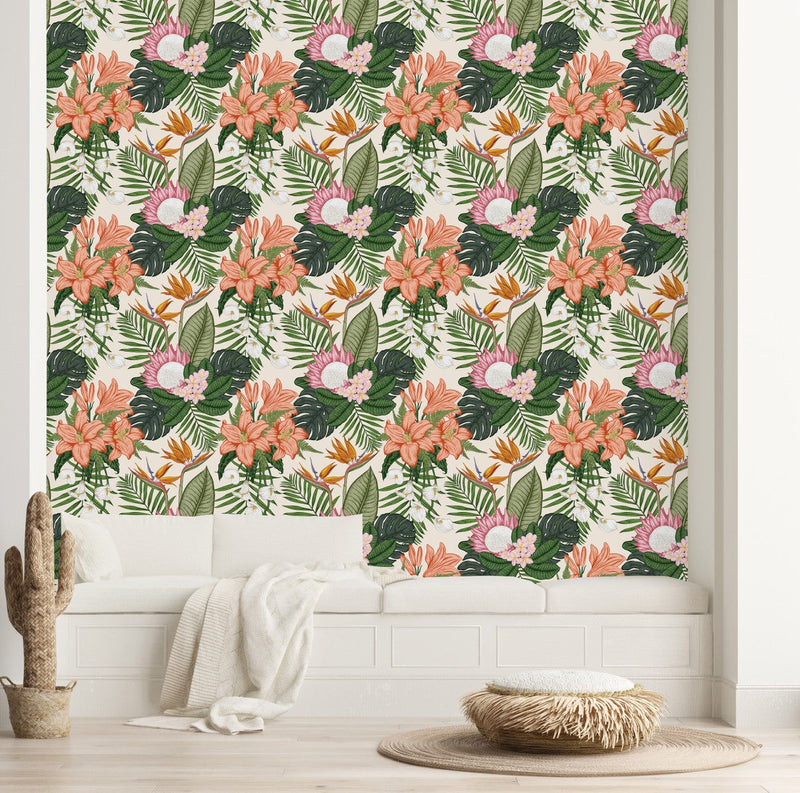 Lilies and Plants Wallpaper