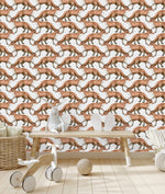 Wallpaper with Foxes