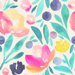 Contemporary Watercolor Flowers Wallpaper Vogue Quality
