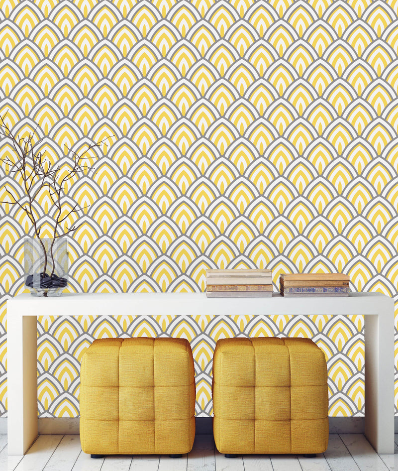 Yellow Geometric Wallpaper