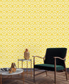 Yellow Scallops Wallpaper