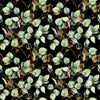 Dark Wallpaper with Poplar Leaves