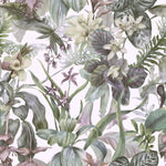 Modish Green Plants Wallpaper Chic