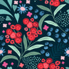 Elegant Berries and Flowers Wallpaper Fashionable