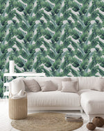 Green Palm Leaves Wallpaper Smart Quality