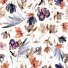 Stylish Abstract Leaves Wallpaper Chic