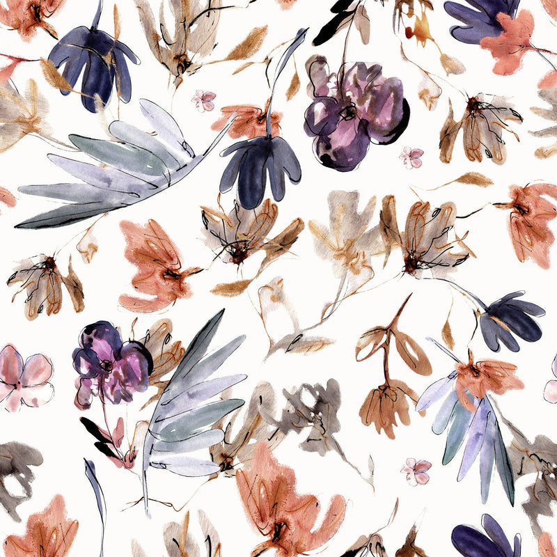Stylish Abstract Leaves Wallpaper Chic