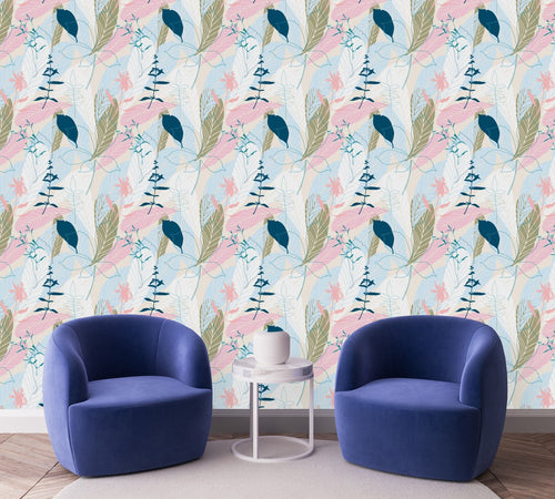 Stylish Leaves Wallpaper Tasteful Quality