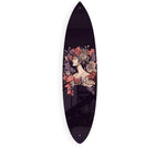 Woman in Flowers Acrylic Surfboard Wall Art