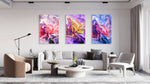 Experimental Art Set of 3 Prints Modern Wall Art Modern Artwork