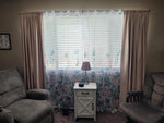 Zuri Flora Sheer Window Curtain Panel Set