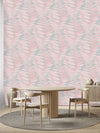 Hand Drawn Pink Leaves Wallpaper